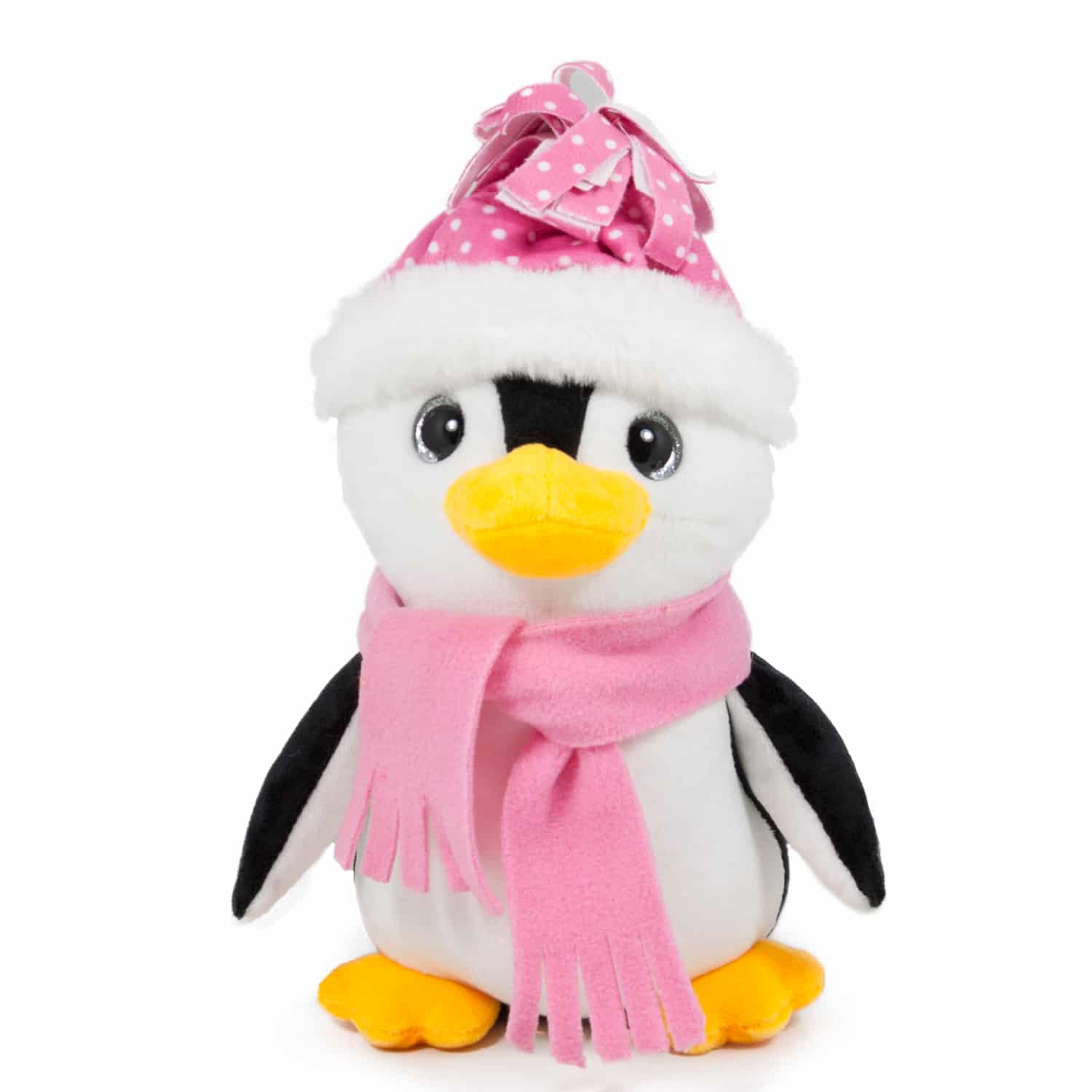 Penguin with hat and scarf - Pink