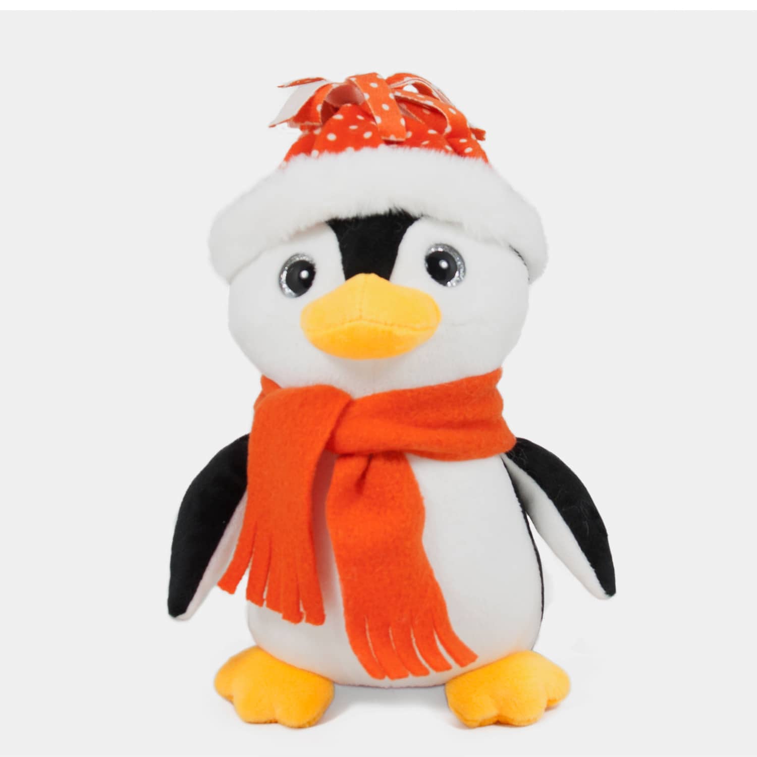 Penguin with hat and scarf - Orange