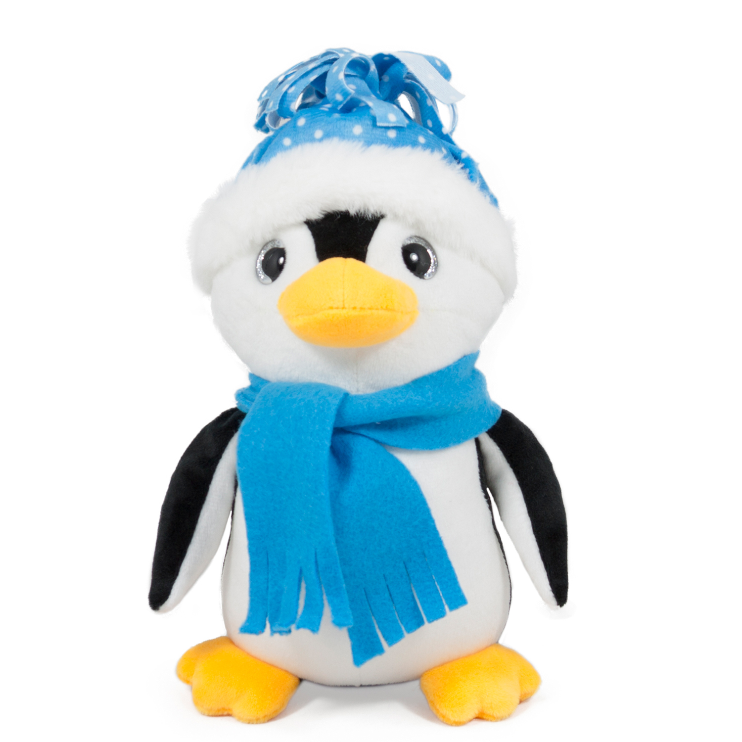 Penguin with hat and scarf - Blue