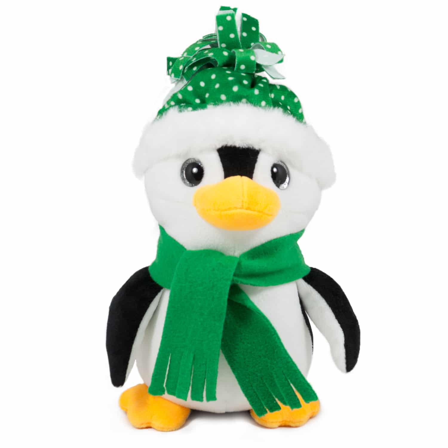 Penguin with hat and scarf - Green