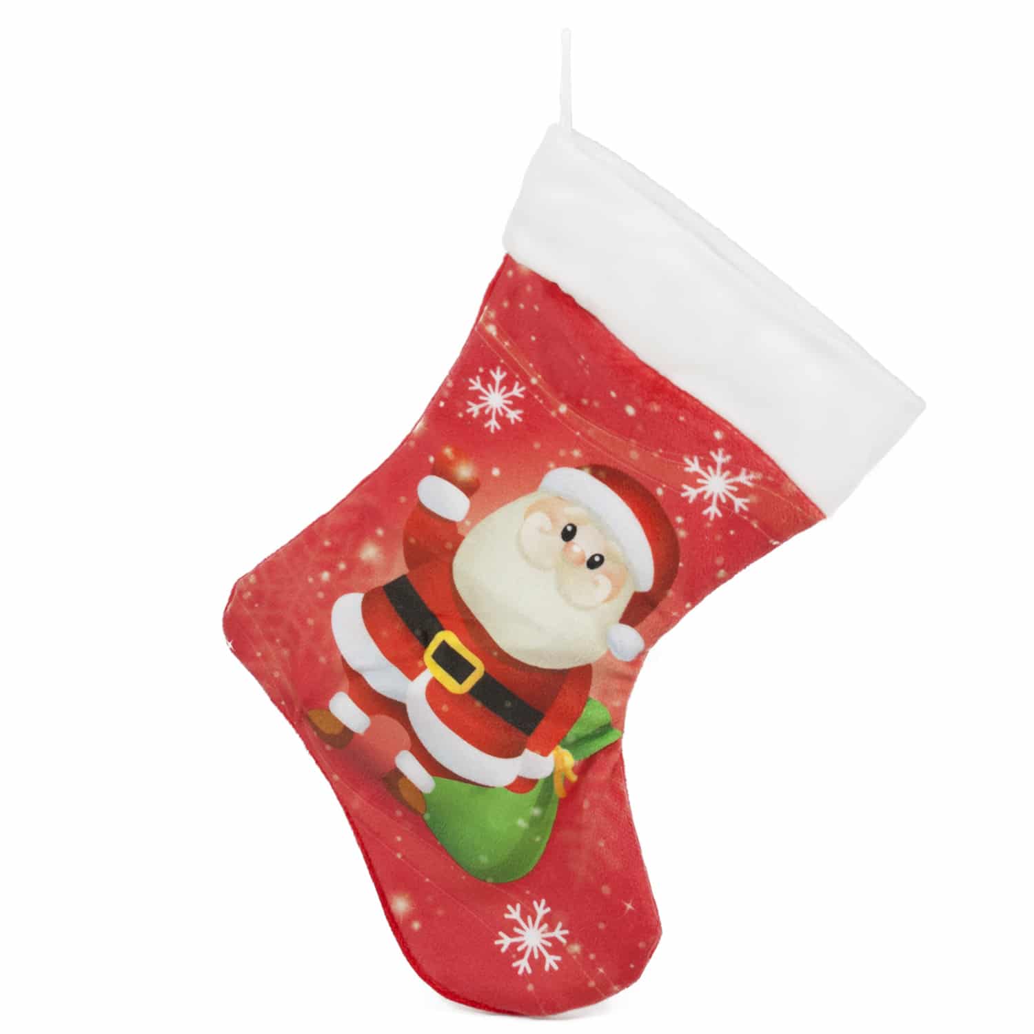 Christmas sock - Red with Santa Claus