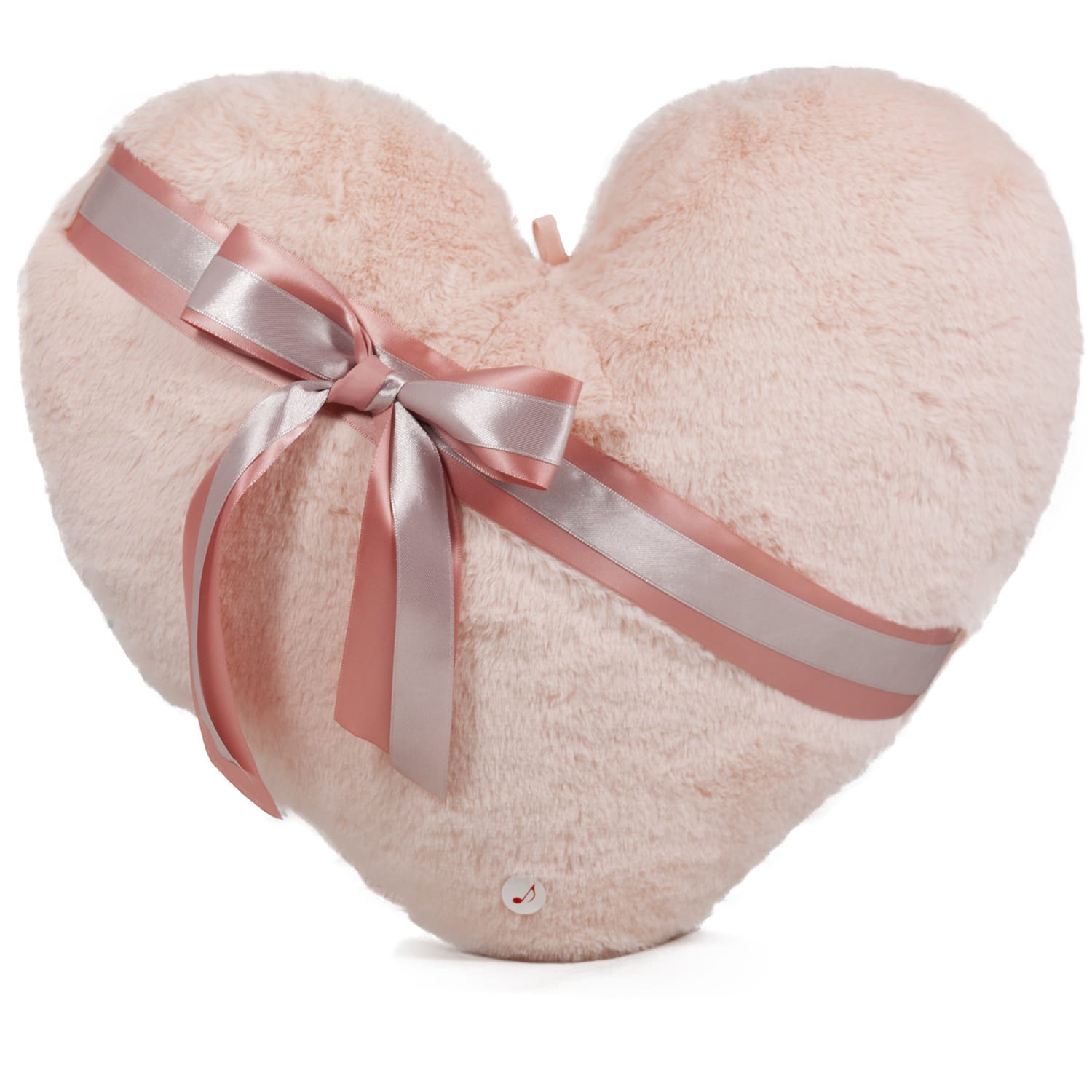 Plush heart with ribbon and sound