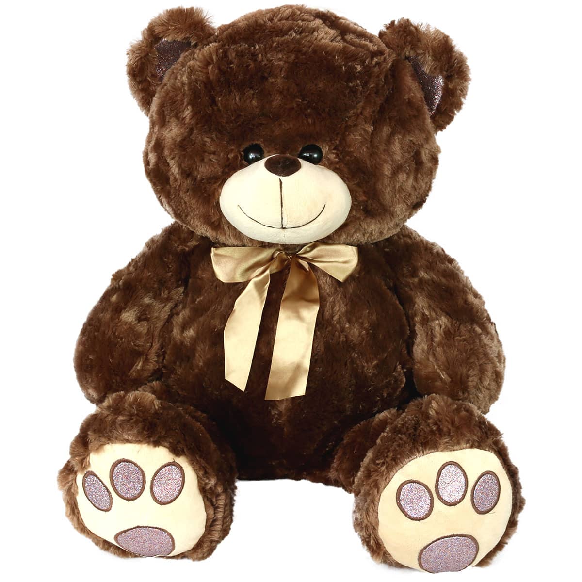 Bear with glitter paws - Brown