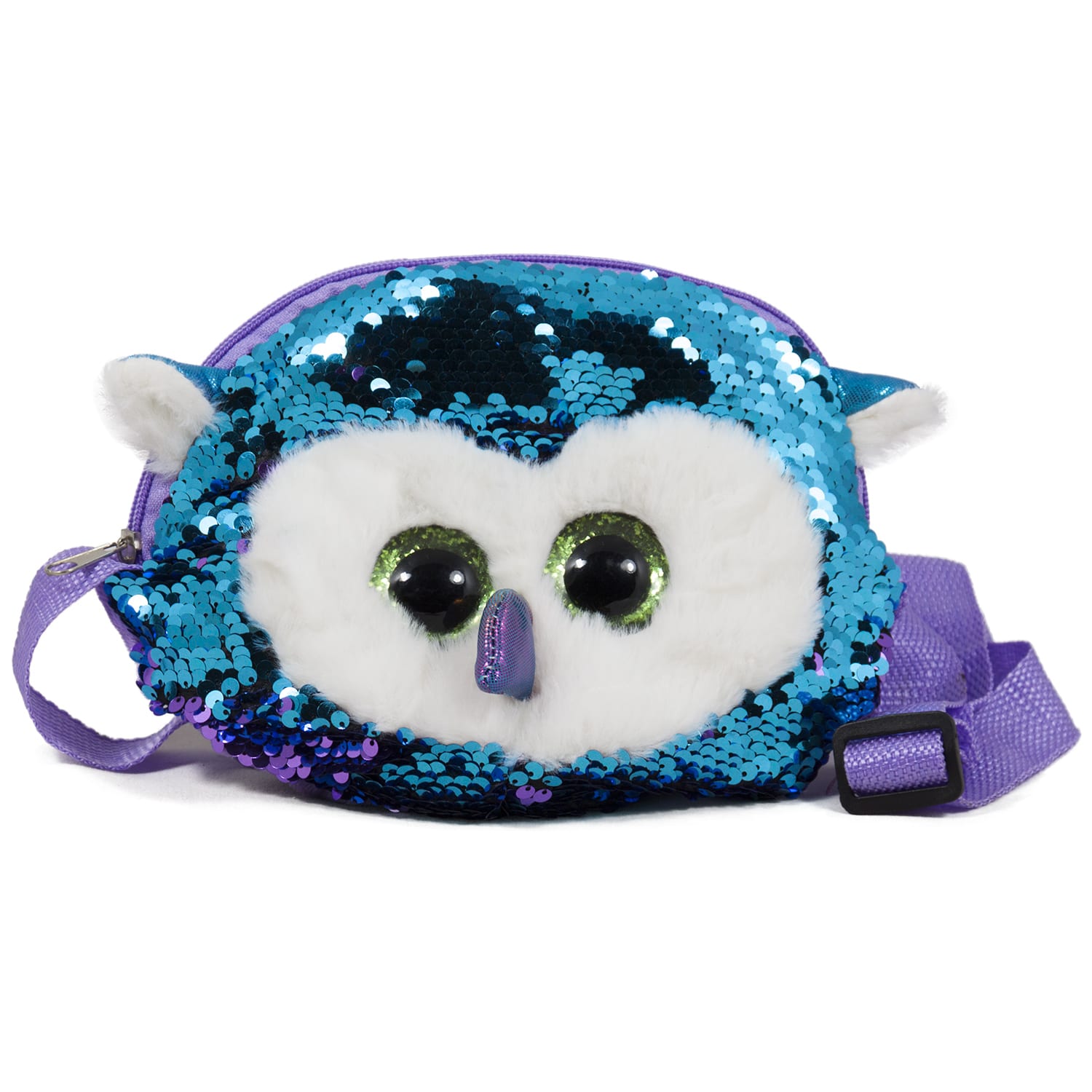 Bag - Owl with sequins - Blue