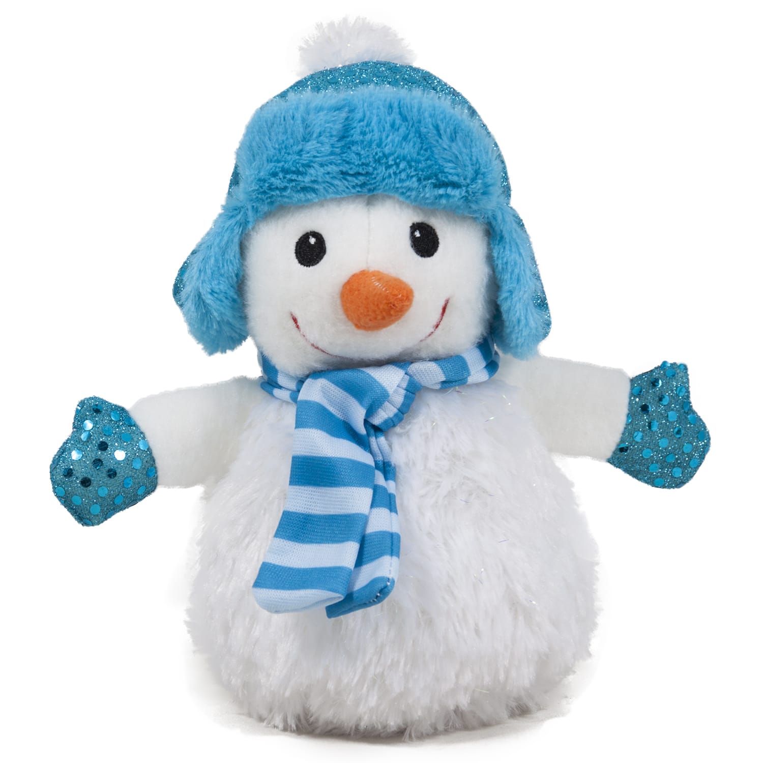 Snowman with hat and scarf - Blue