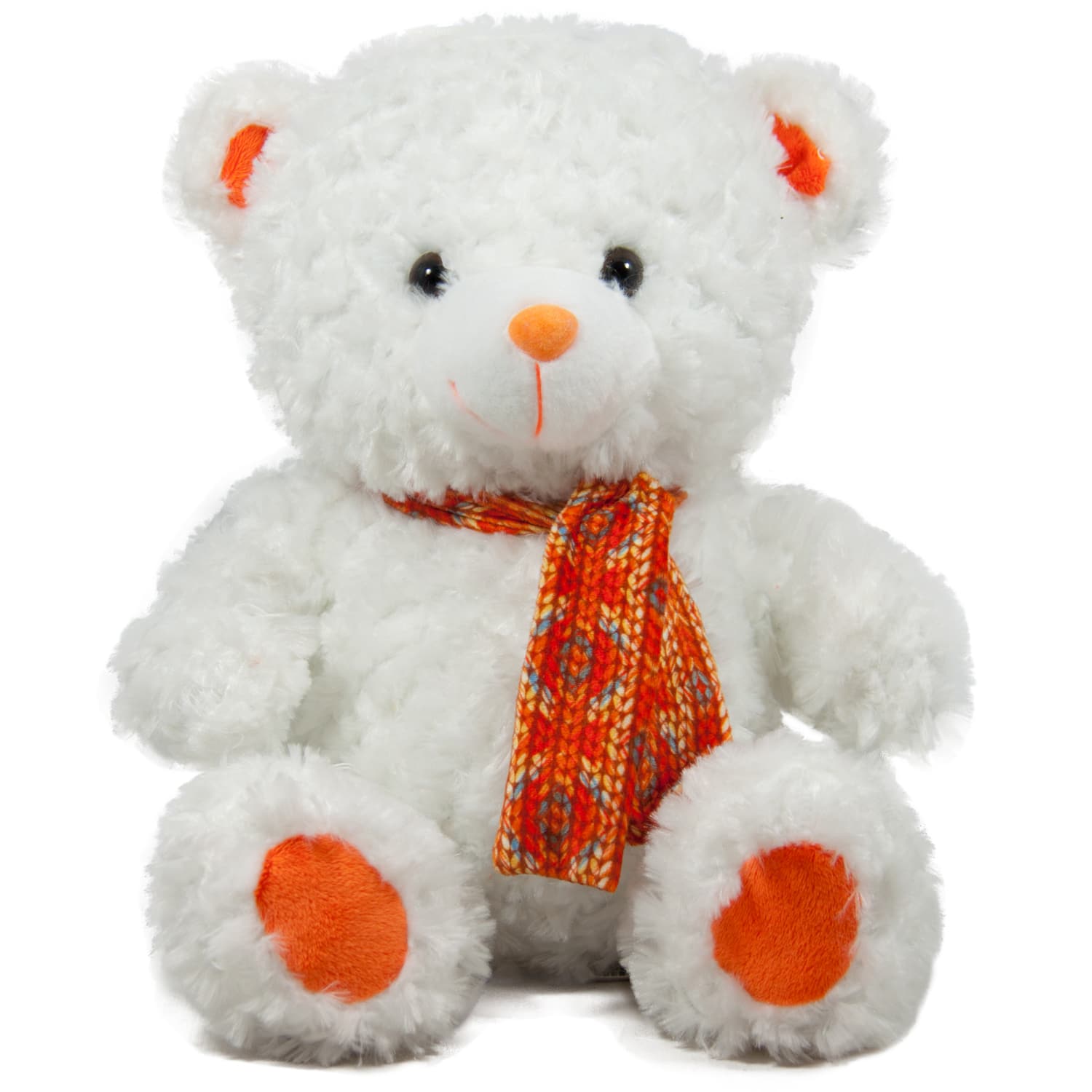 Bear with scarf - White