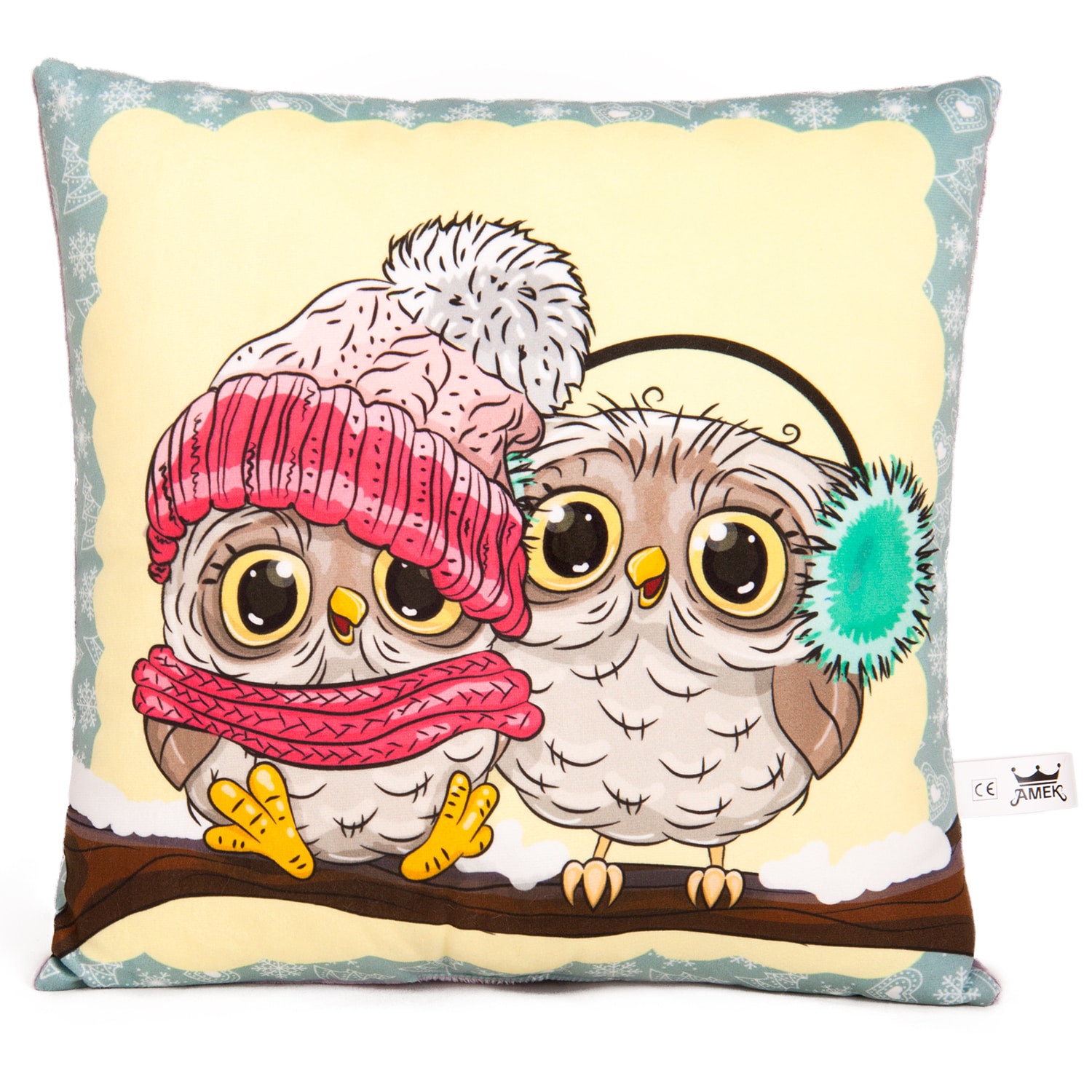 Pillow with sparrows