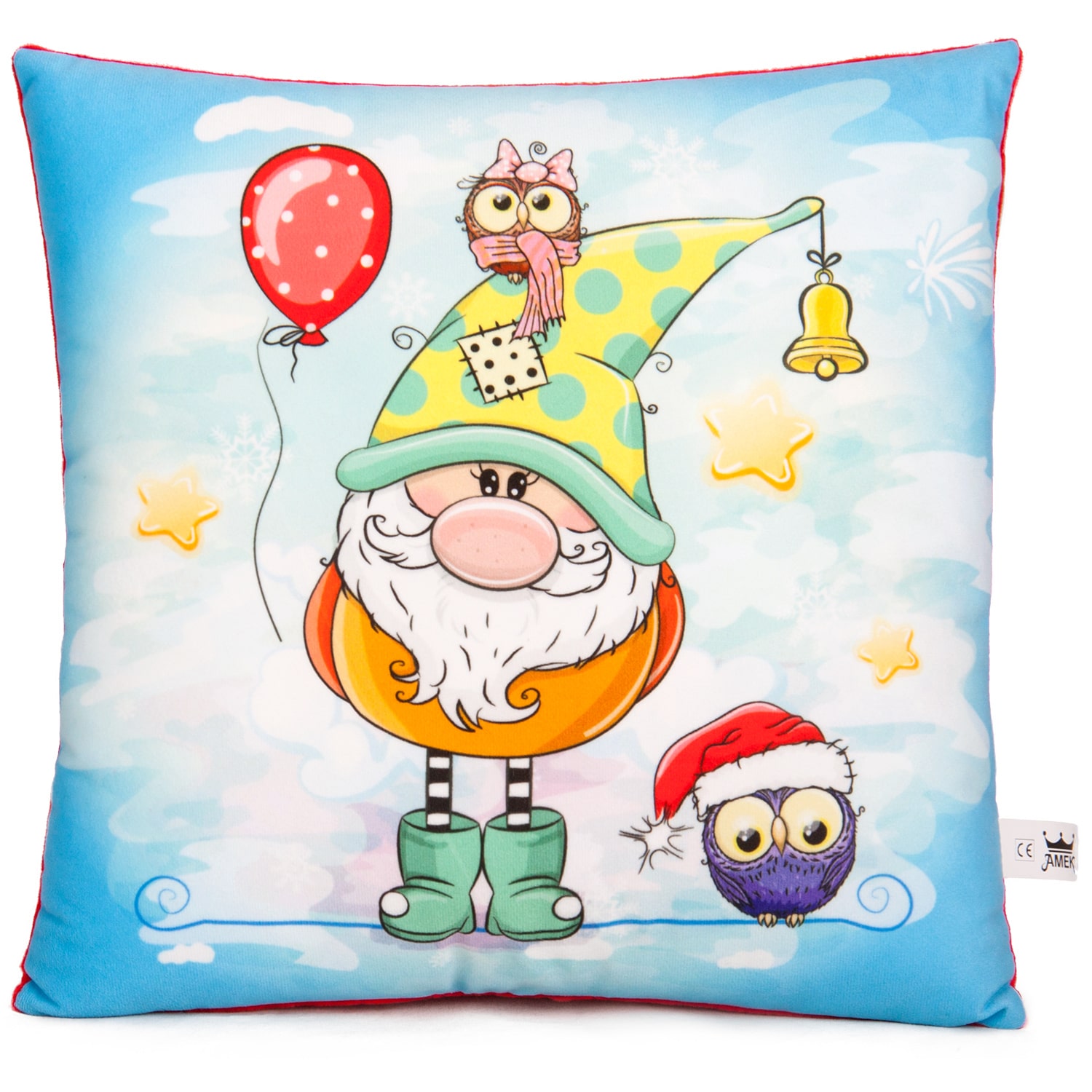 Christmas pillow with dwarf