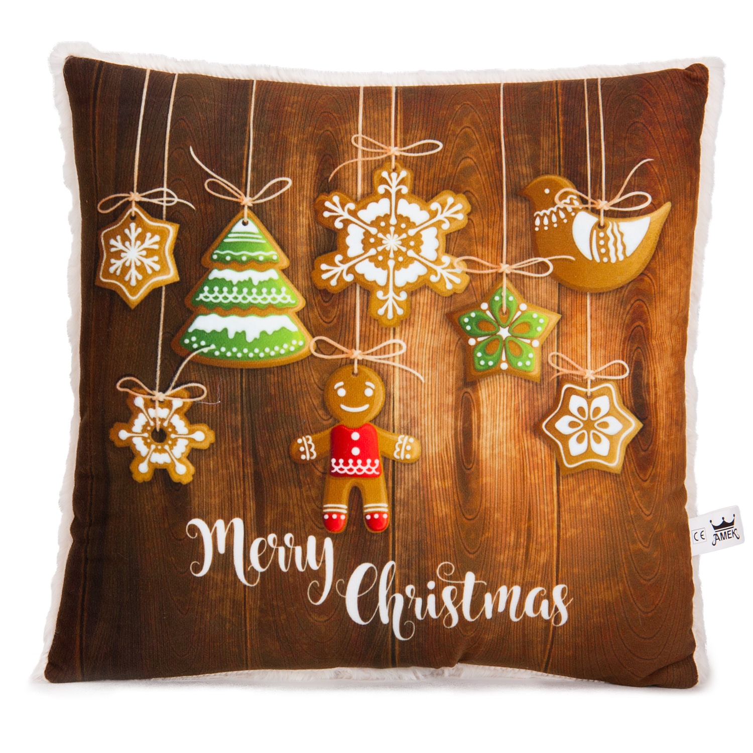 Christmas pillow with cookies