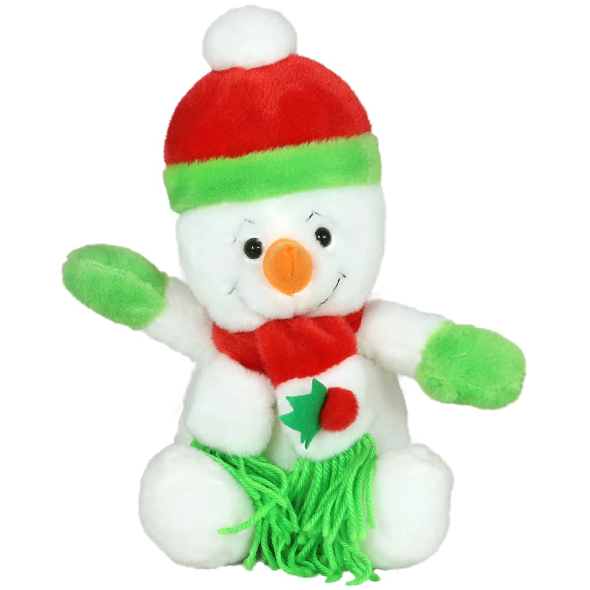 Snowman with hat and scarf