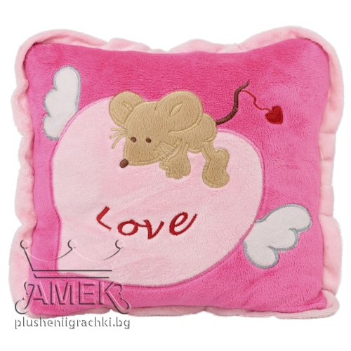 Pillow with mouse - Pink