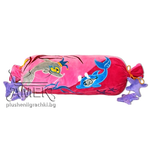 Pillow candy with dolphins - Pink