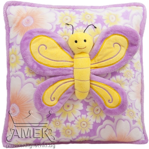 Pillow with butterfly - Purple