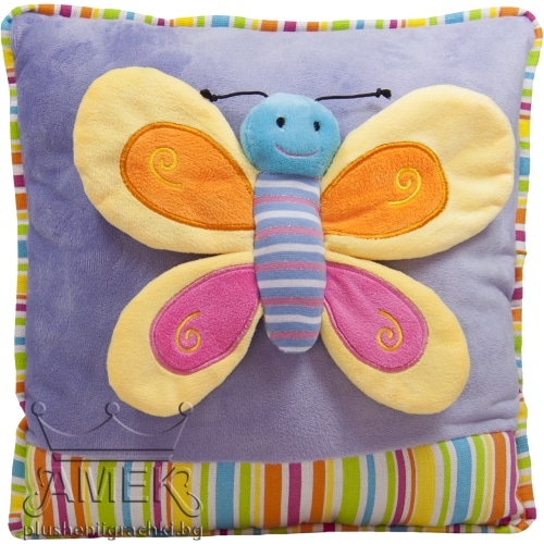 Pillow with butterfly - Purple