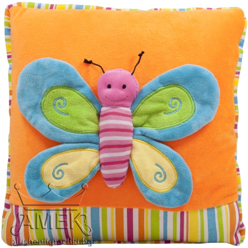 Pillow with butterfly - Orange