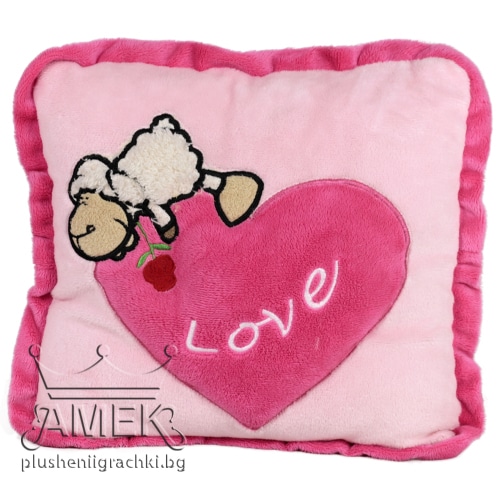 Pillow with sheep - Pink