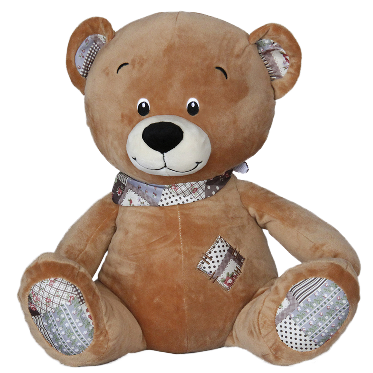 Bear with patch - Light brown