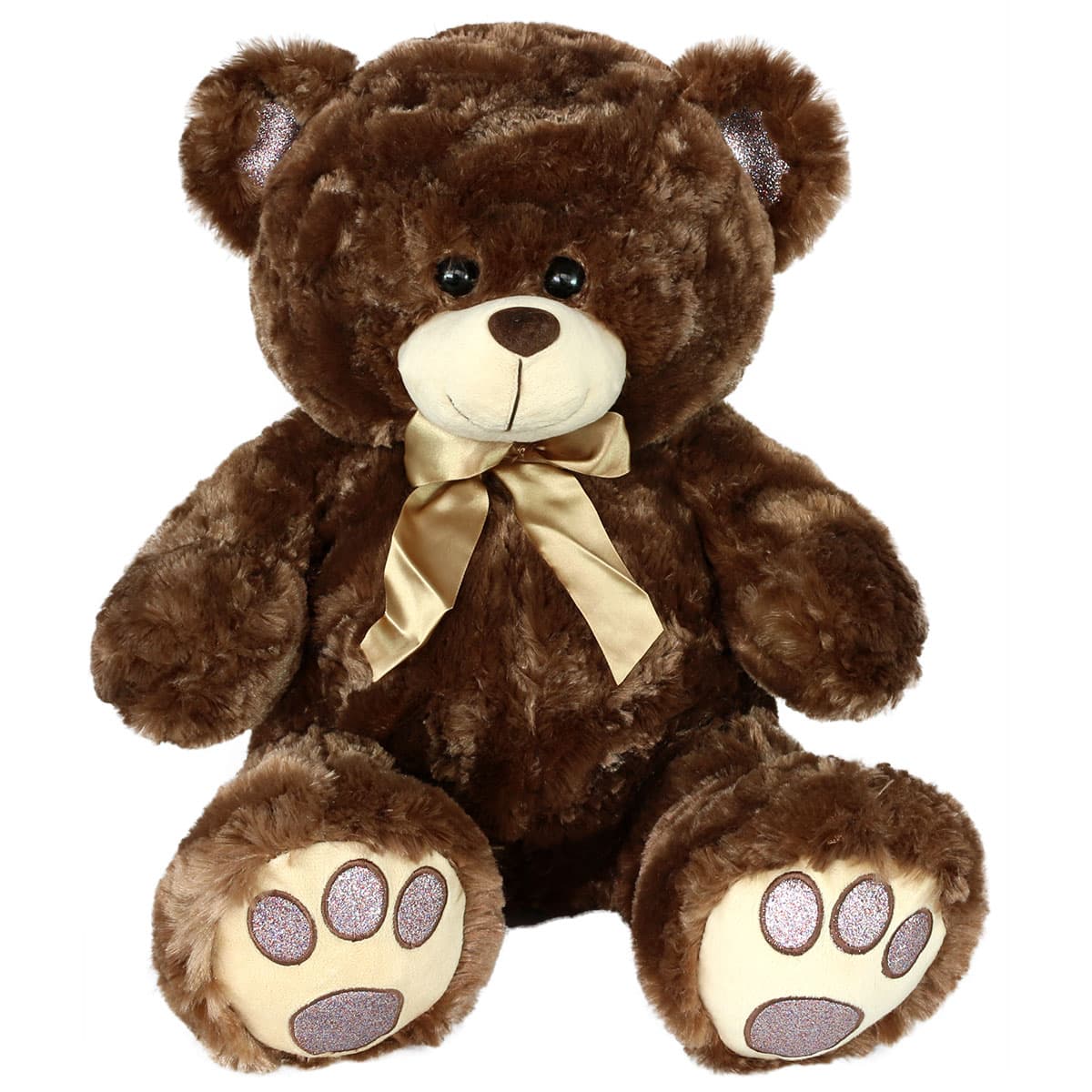 Bear with shiny paws - Dark brown