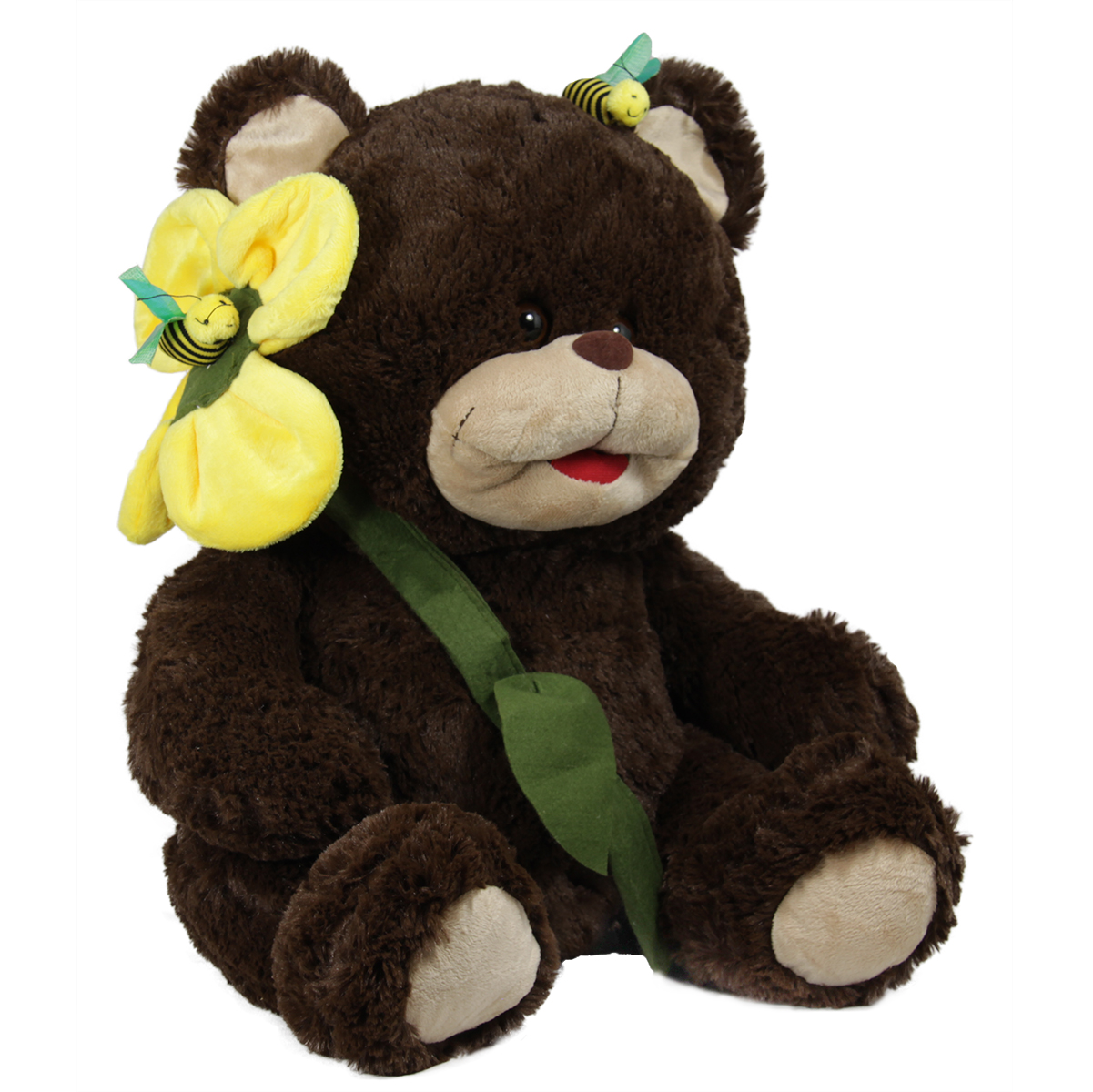 Bear with flower