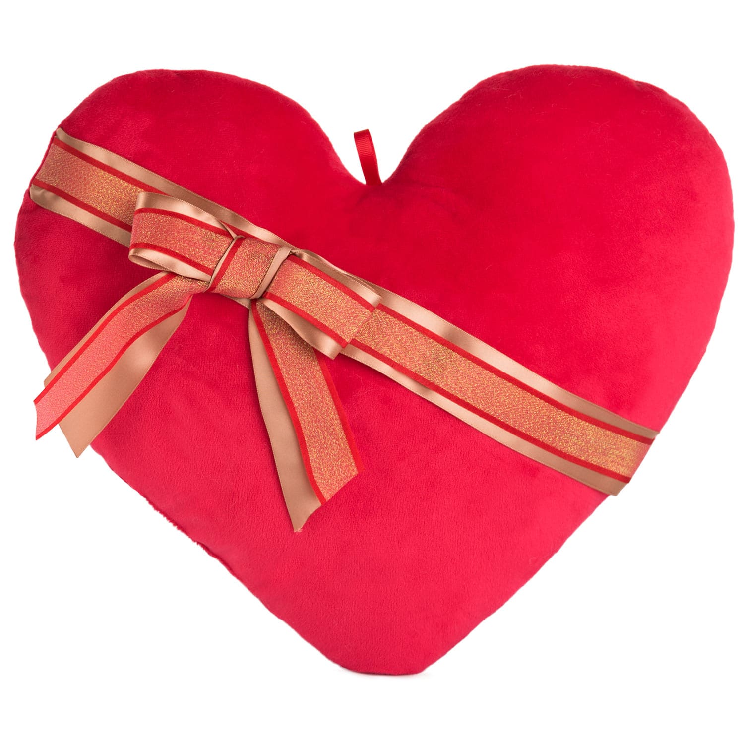 Heart with red ribbon