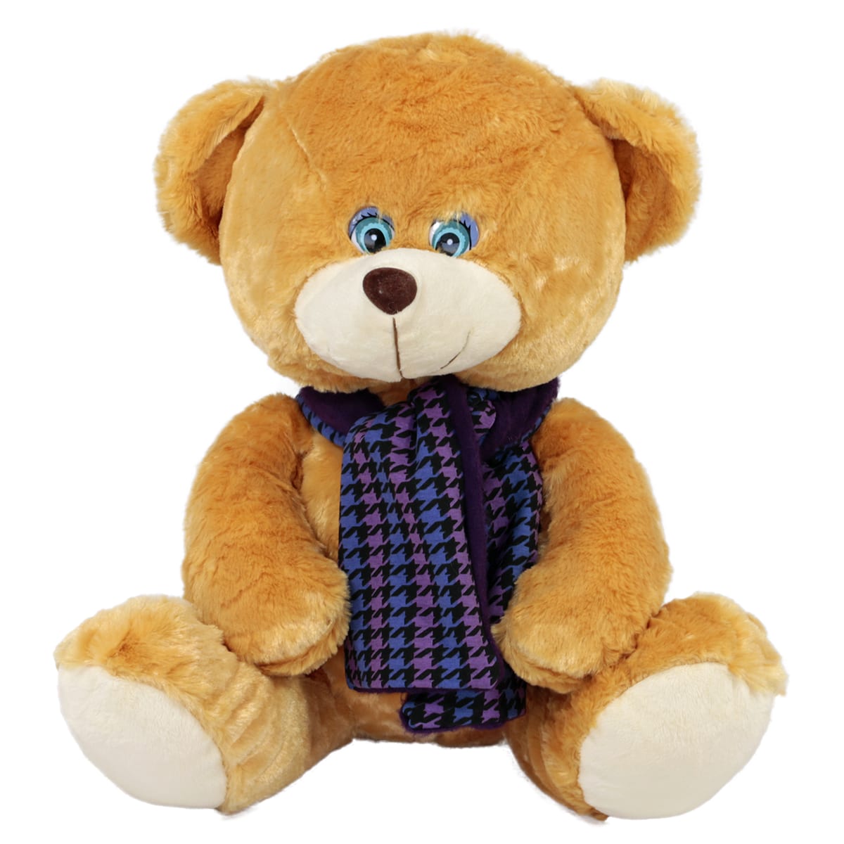 Bear with purple scarf