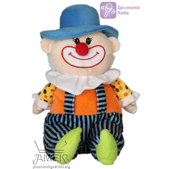 Clown with blue hat