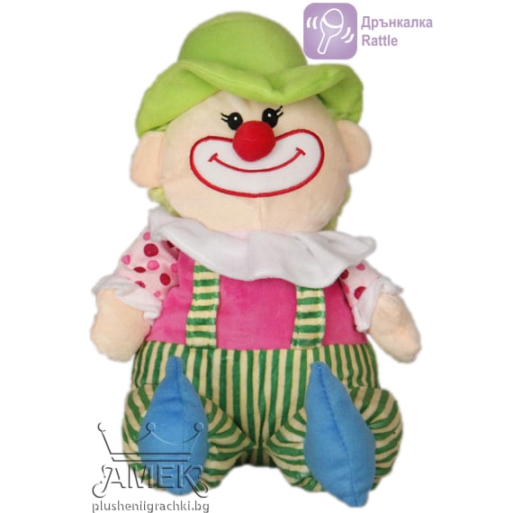Clown with green hat