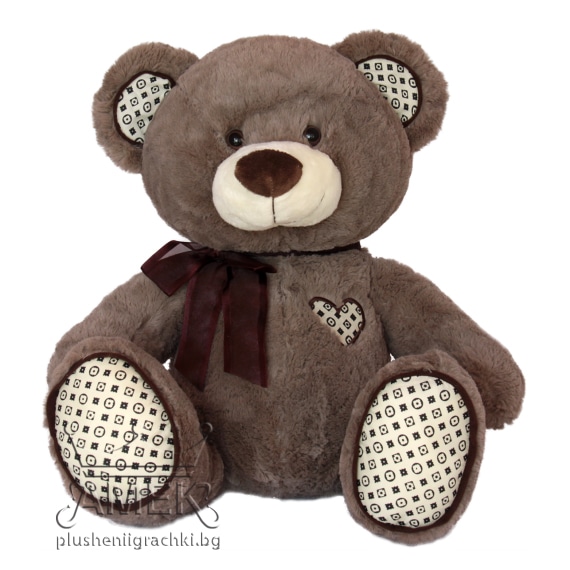 Bear with ribbon - Brown