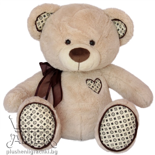 Bear with ribbon - Beige