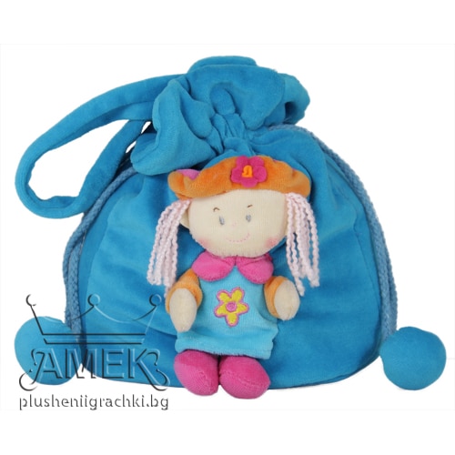 Bag with doll - Blue