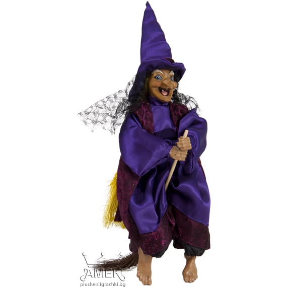 Yaga with broom - Purple