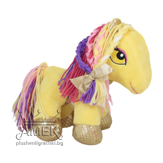 Pony with colored mane - Yellow
