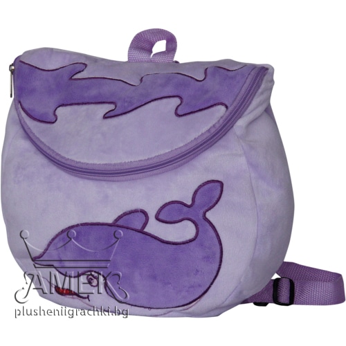 Backpack with dolphin - Purple