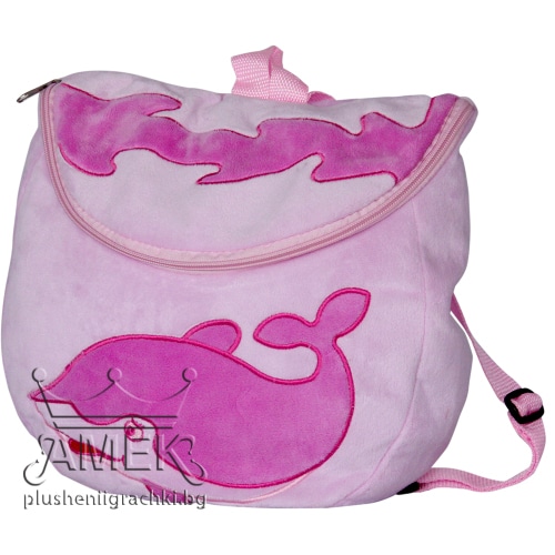 Backpack with dolphin - Pink