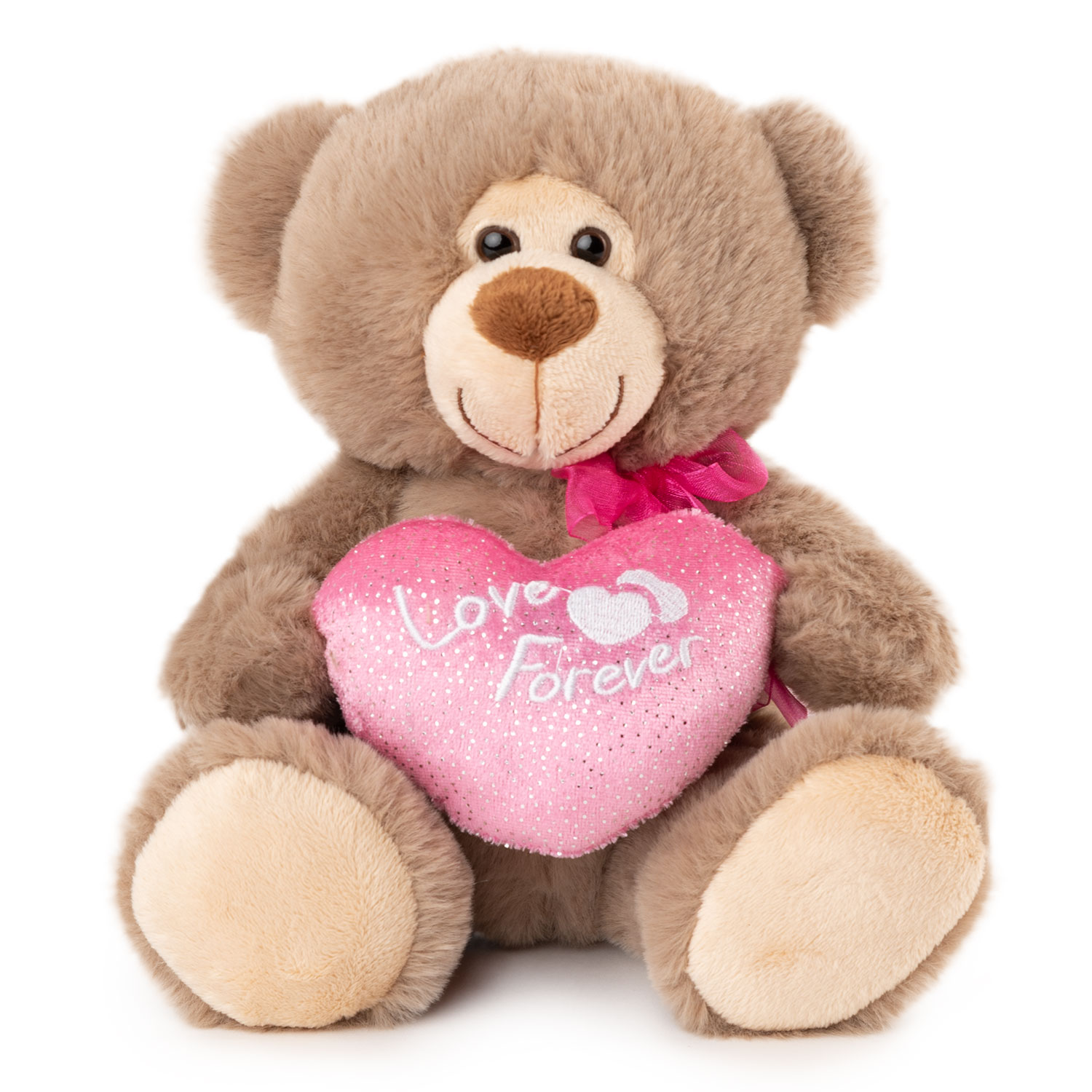 Bear with a heart "Love Forever" - Gray