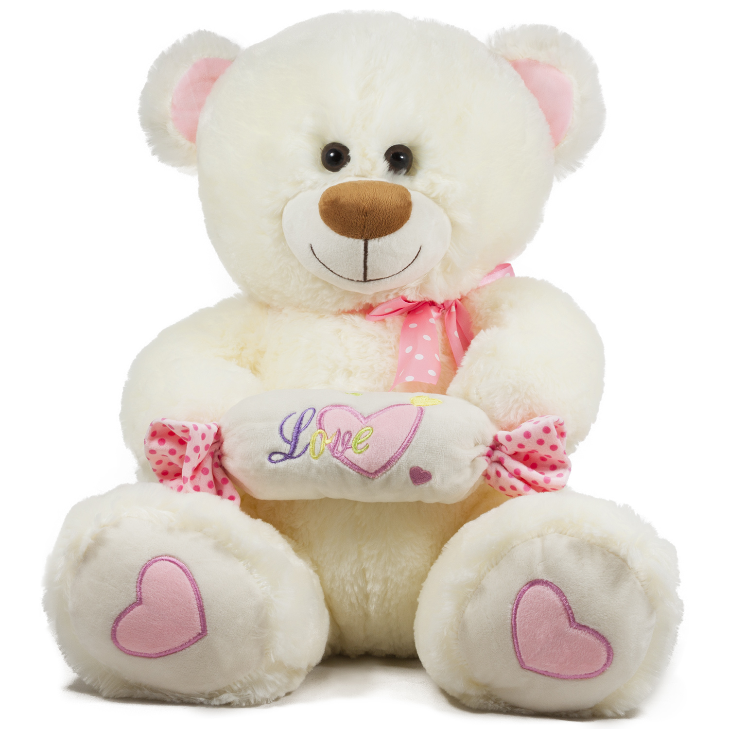 Bear with candy and ribbon - Pink