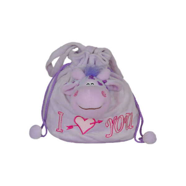 Bag with a cow - Purple