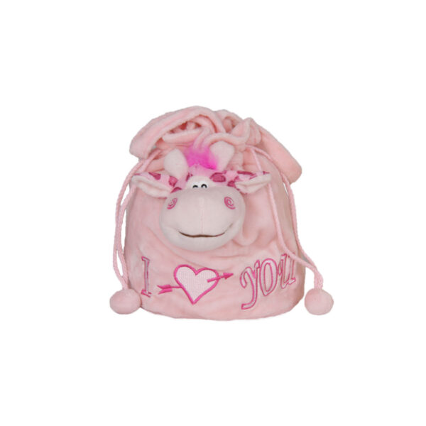 Bag with a cow - Pink