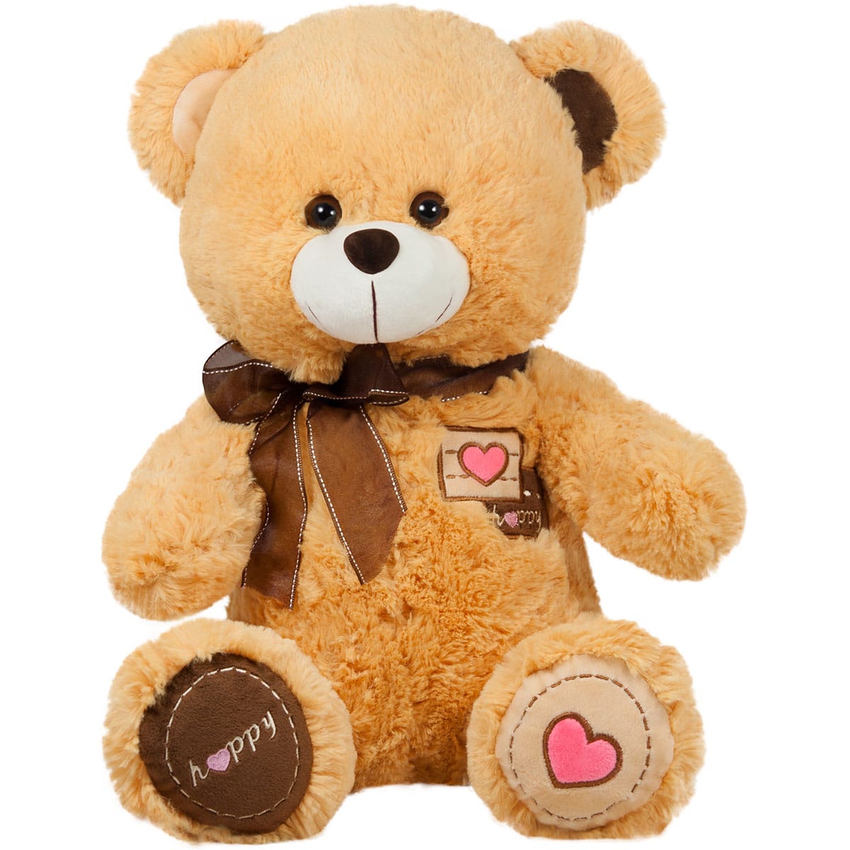 Bear with ribbon - Brown