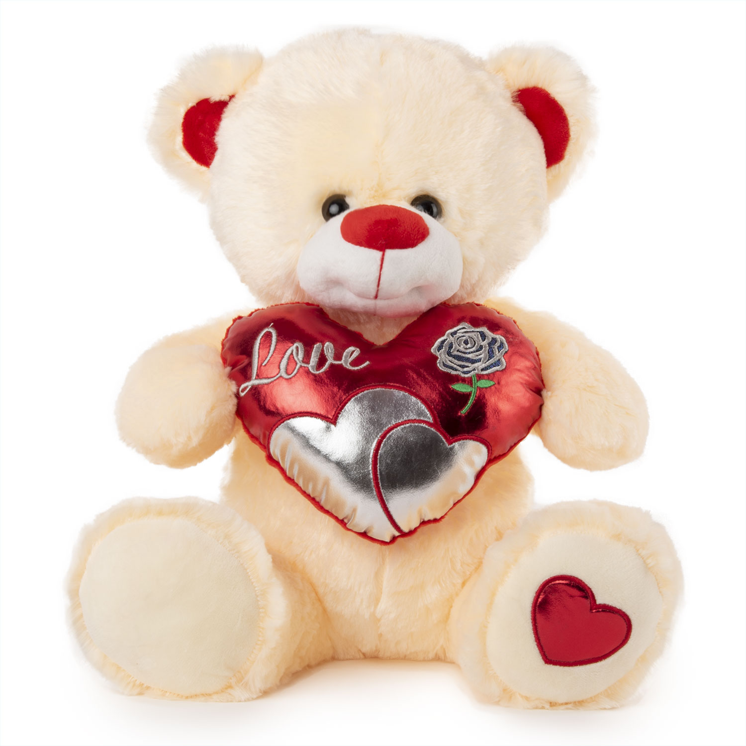 Bear with a heart - Ecru