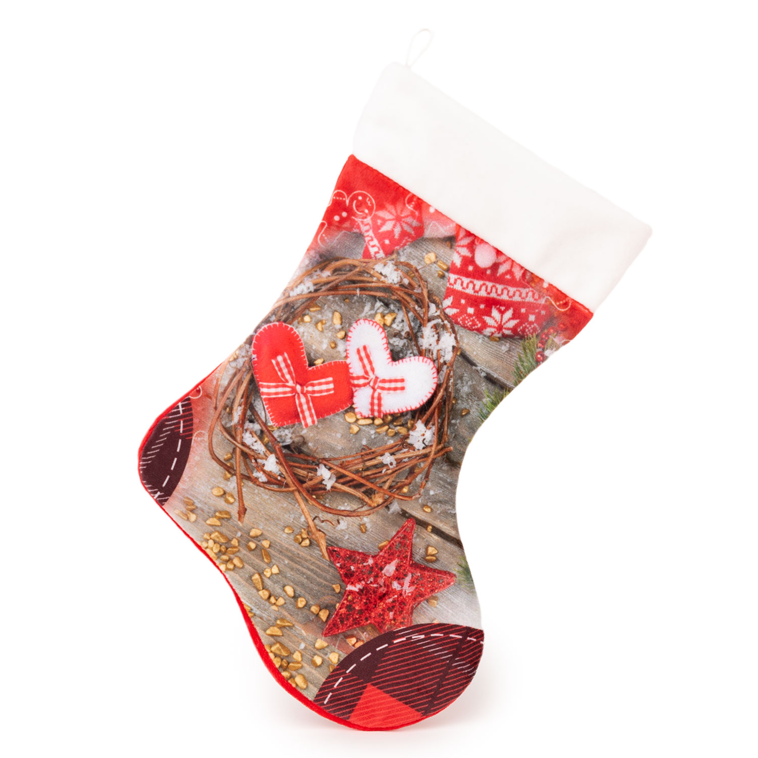 Christmas sock "Merry Christmas" - Brown
