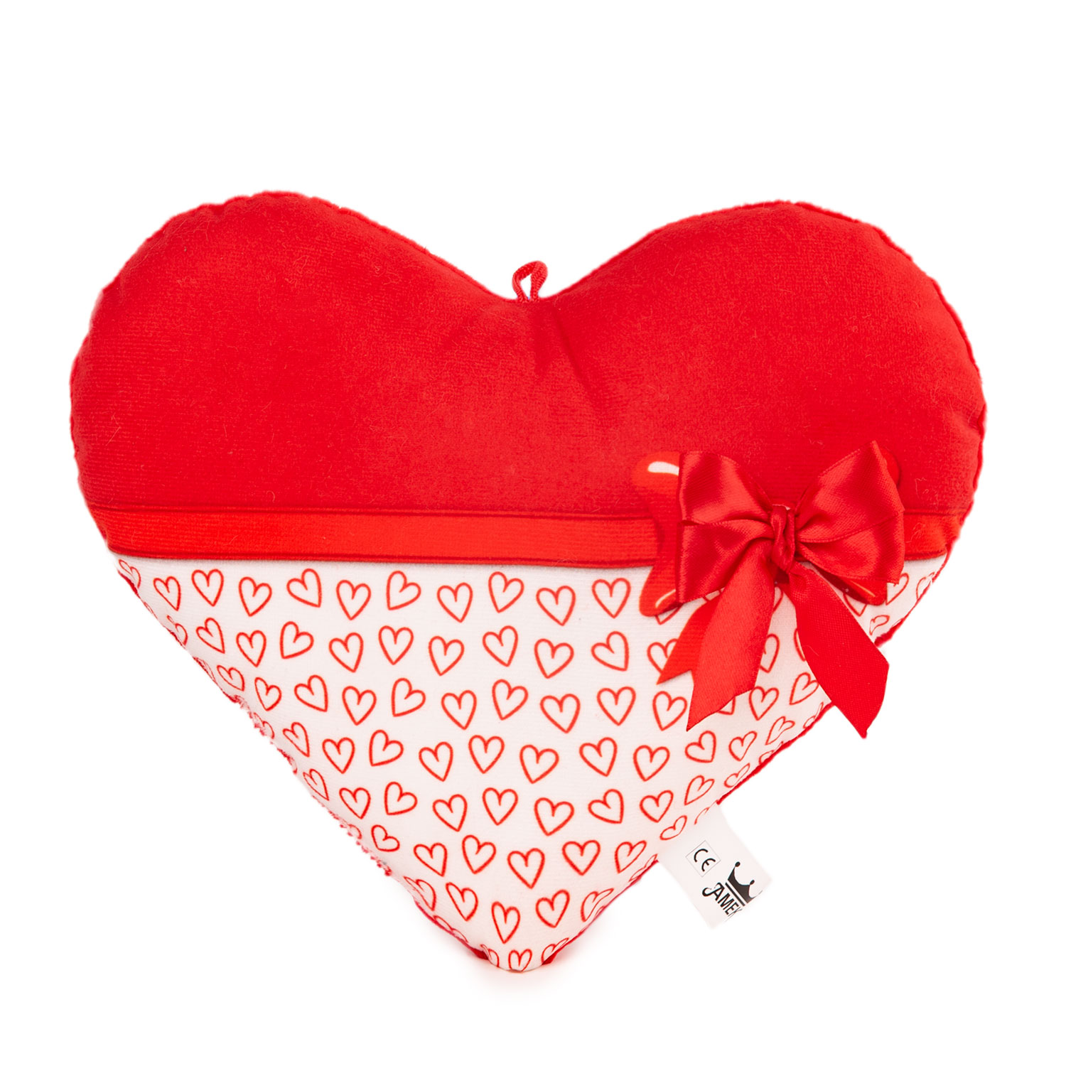 Heart with red ribbon