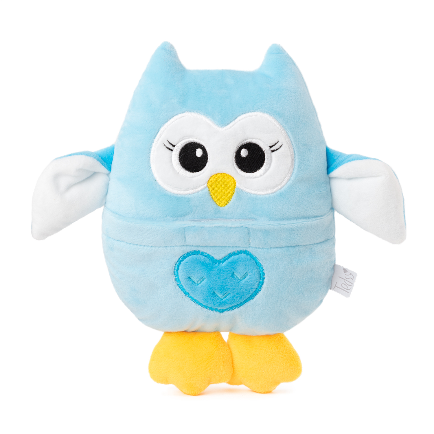 Toy Owl with Cherry Stones - Blue