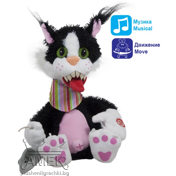 Interactive plush cat - Black