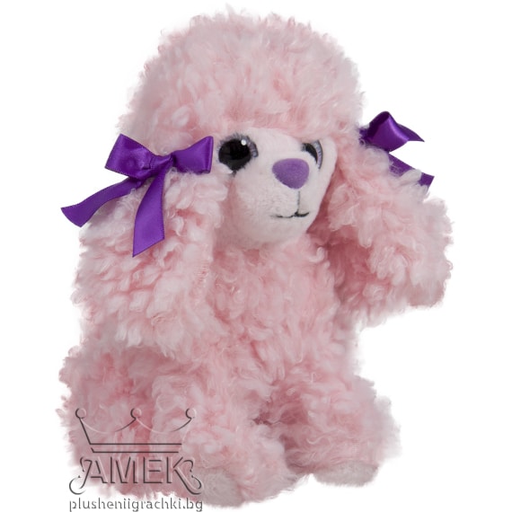 Poodle dog with big eyes - Pink