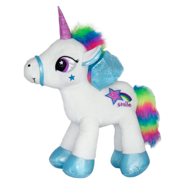 Unicorn with colored mane - White