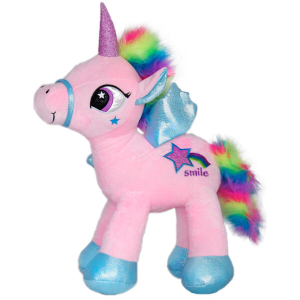 Unicorn with colored mane - Pink