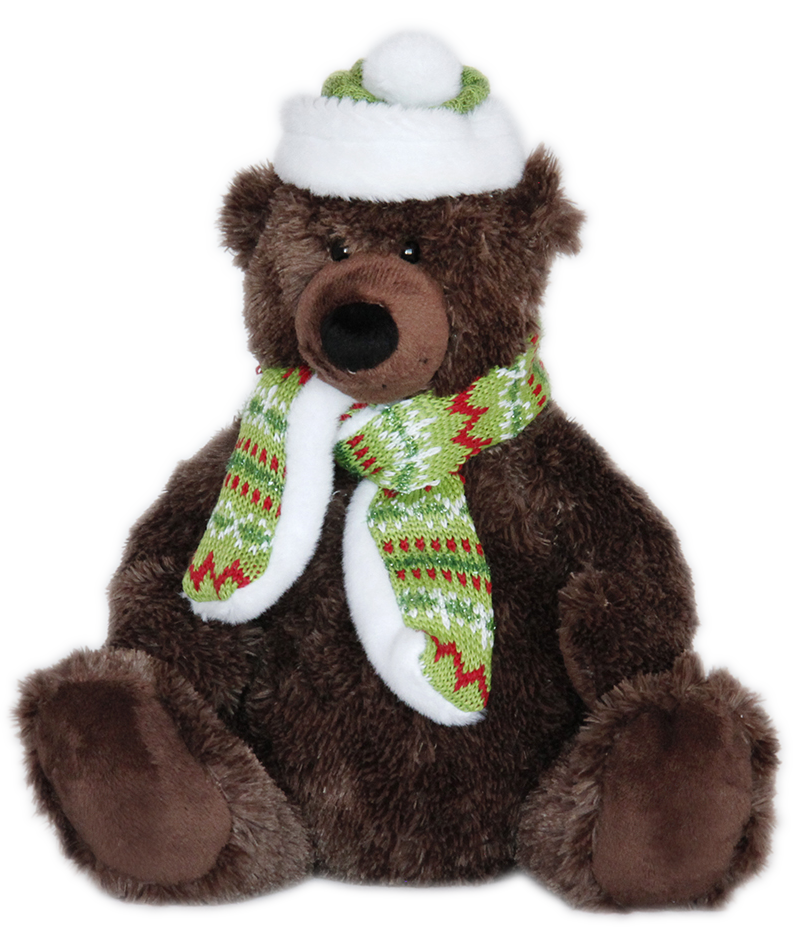 Bear with hat and scarf