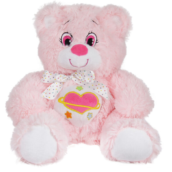 Bear with embroidery - Pink