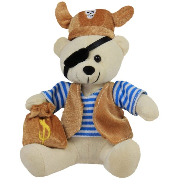 Pirate bear - With brown hat and brown vest